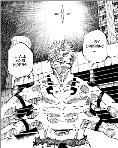 Sukuna getting ready to destroy it all